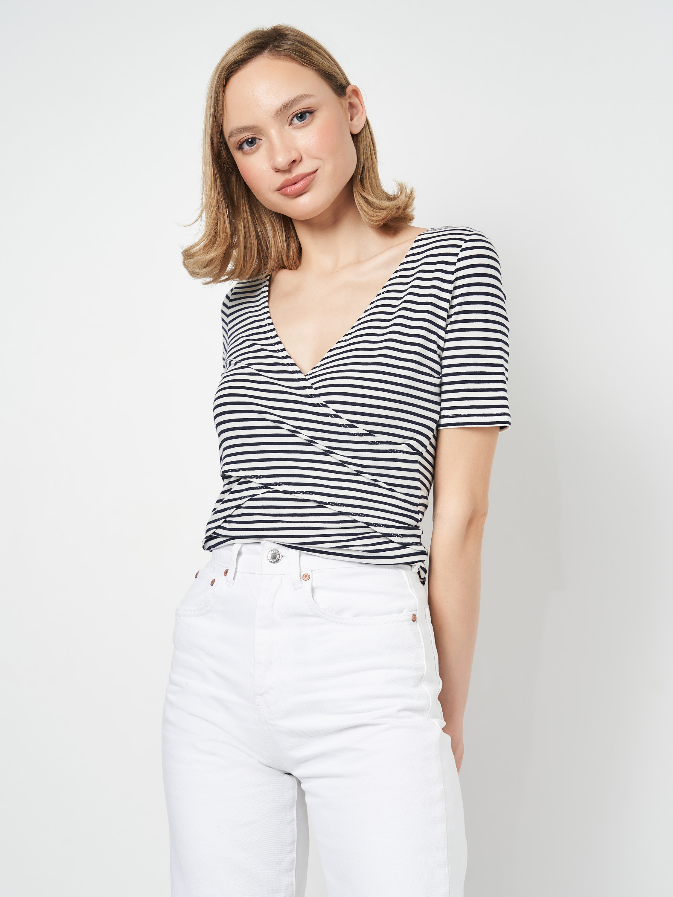 

Футболка для кормящих мам H&M 1111-8889491 XS Белая