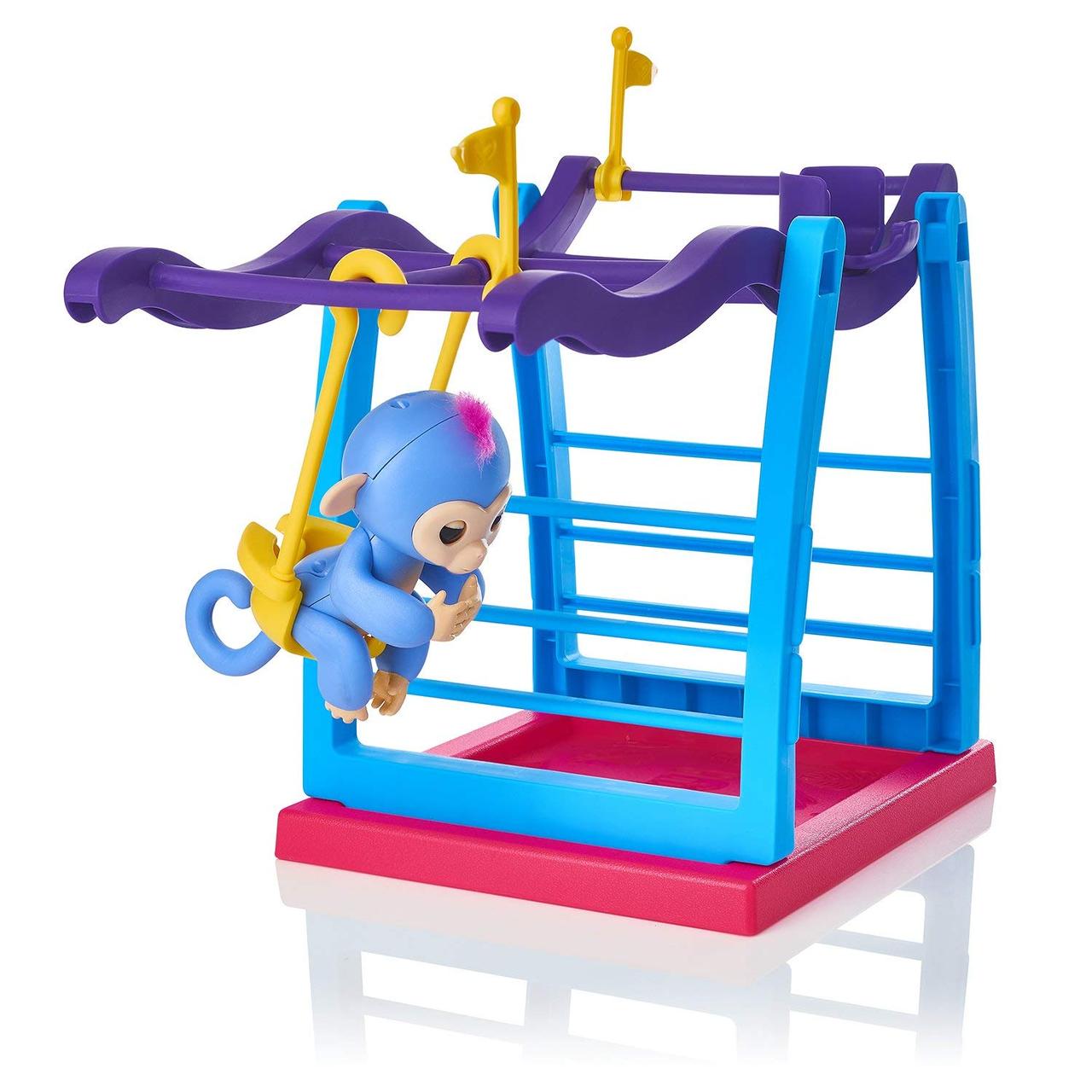 

Ігровий набір WowWee Fingerling Playset - Monkey Liv Інтерактивна мавпочка Лів на качелі (3731) (B06WRWXP8X)