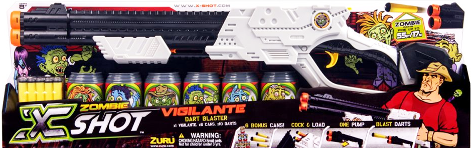 

Бластер Zuru X-Shot Vigilante Dart Blaster Зомбі Мисливець (087-11-0593) (B014VNKOUM)