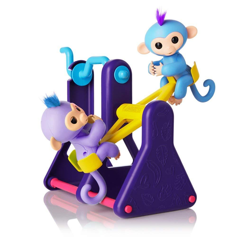 

Ігровий набір WowWee Fingerling Playset Інтерактивні мавпочки Віллі та Міллі на качелі (3745) (B0757WZL1K)