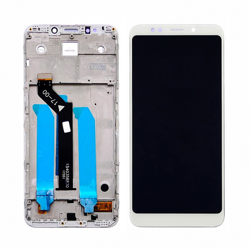 

Дисплей для Xiaomi Redmi 5 Plus с белым тачскрином и корпусной рамкой