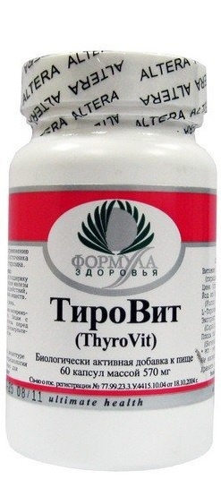 

Натуральная добавка Archon Vitamin Corporation ТироВит 60 капсул (4695-6)