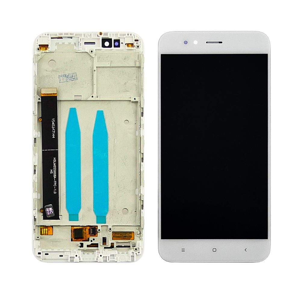 

Дисплей для Xiaomi Mi 5X/ Mi A1 с белым тачскрином и корпусной рамкой
