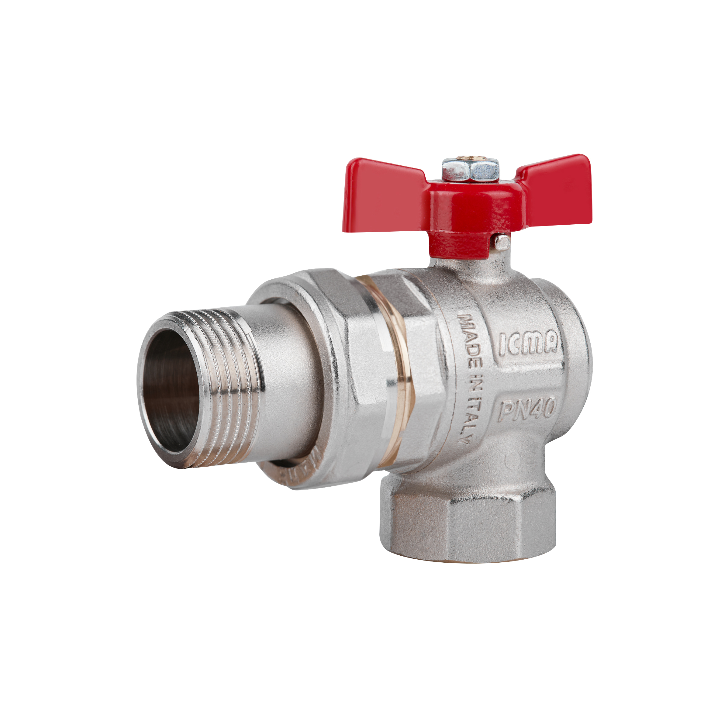 

Кран шаровой Icma FAR. ROSSA 1" угловой №361