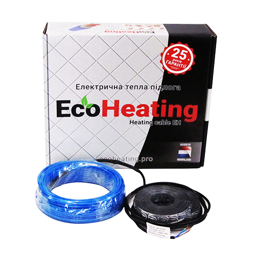 

Теплый пол Eco Heating двухжильный нагревательный кабель EH 20-300 Вт