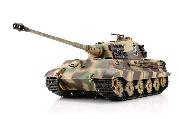 

Танк на радиоуправлении 1:16 Heng Long King Tiger Henschel с пневмопушкой и и/к боем