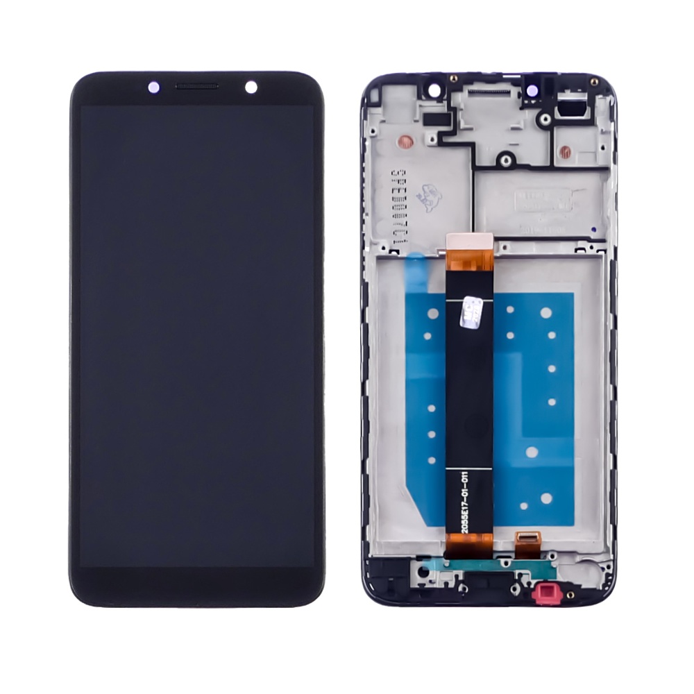 

Дисплей для Huawei Y5P (2020) с чёрным тачскрином и корпусной рамкой