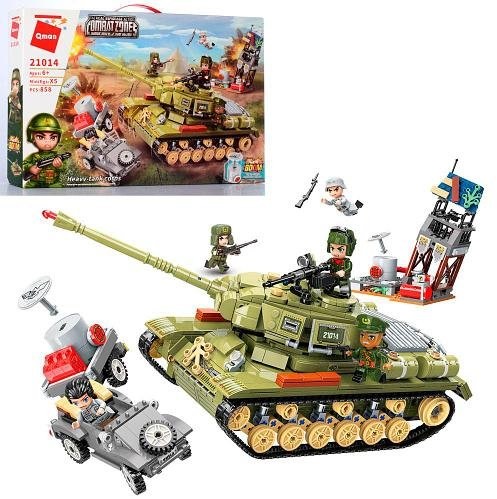 

Конструктор Qman 21014 военный, танк, машинка, фигурки