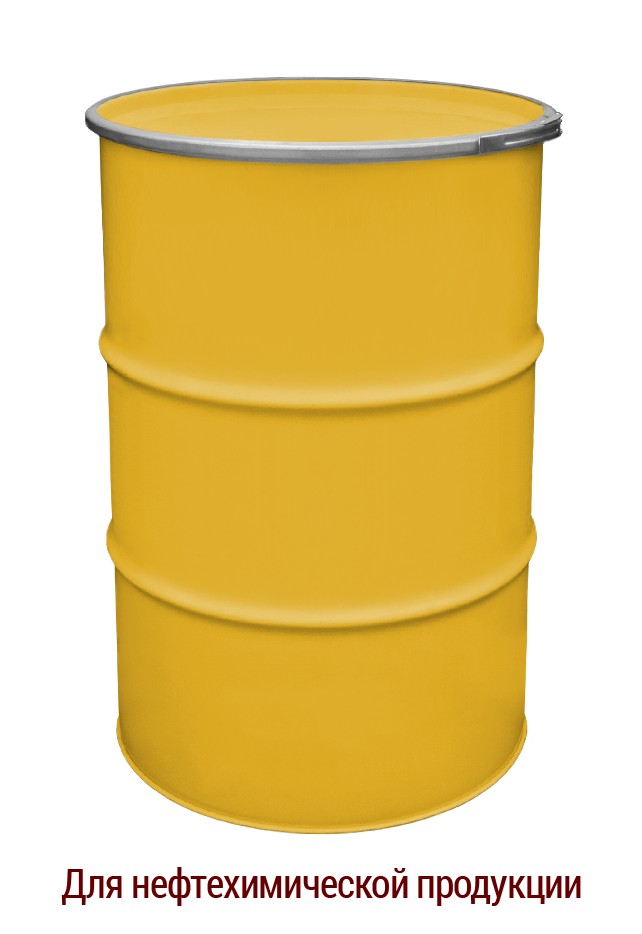 

Бочка металлическая промышленная для нефтехимической продукции BіPOL 1А2 без внутреннего покрытия 212л жёлтая 1,0х1,0х1,0 UN 1A2/X320/S