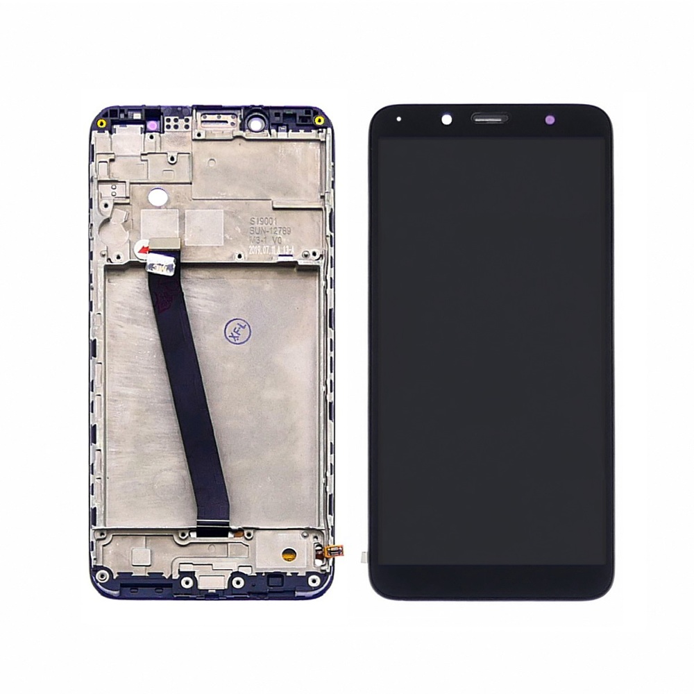 

Дисплей для Xiaomi Redmi 7A с чёрным тачскрином и корпусной рамкой