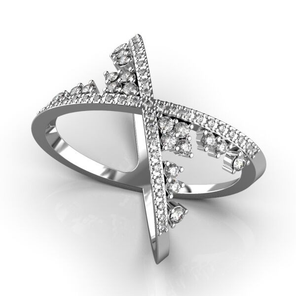 

Каблучка Lunet Jewellery із білого золота, з діамантами 17.5 розмір 27261121