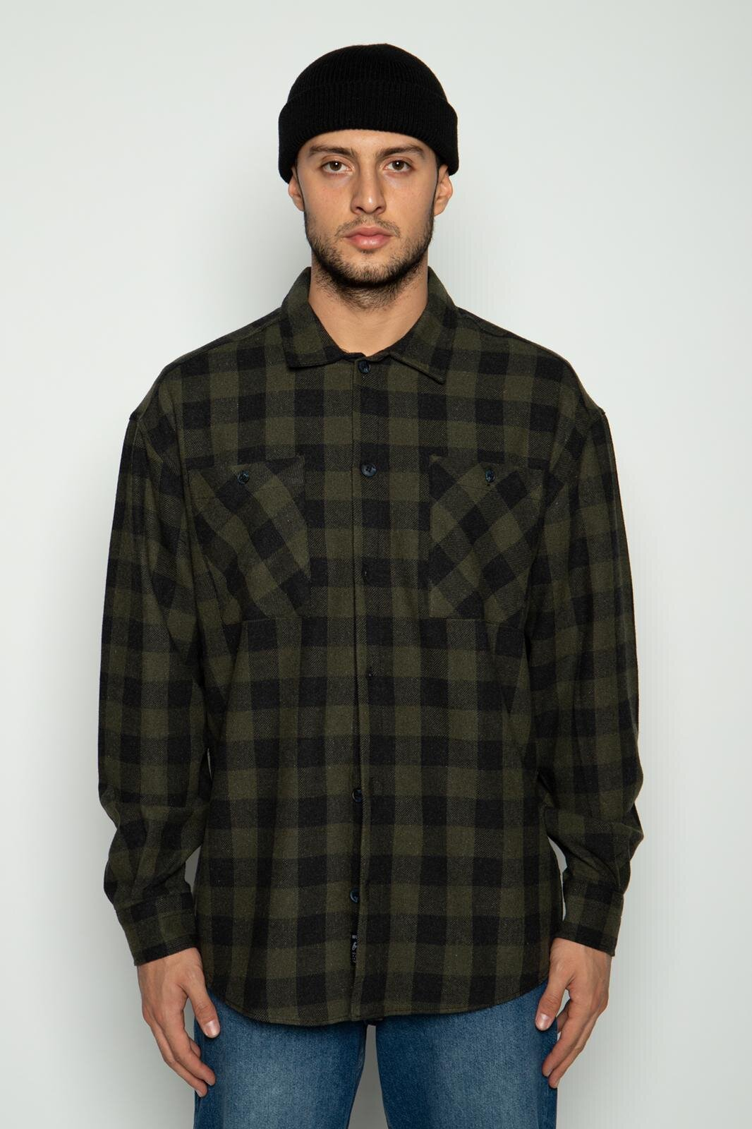 

Сорочка оверсайз MACHINIST G510 M Хакі