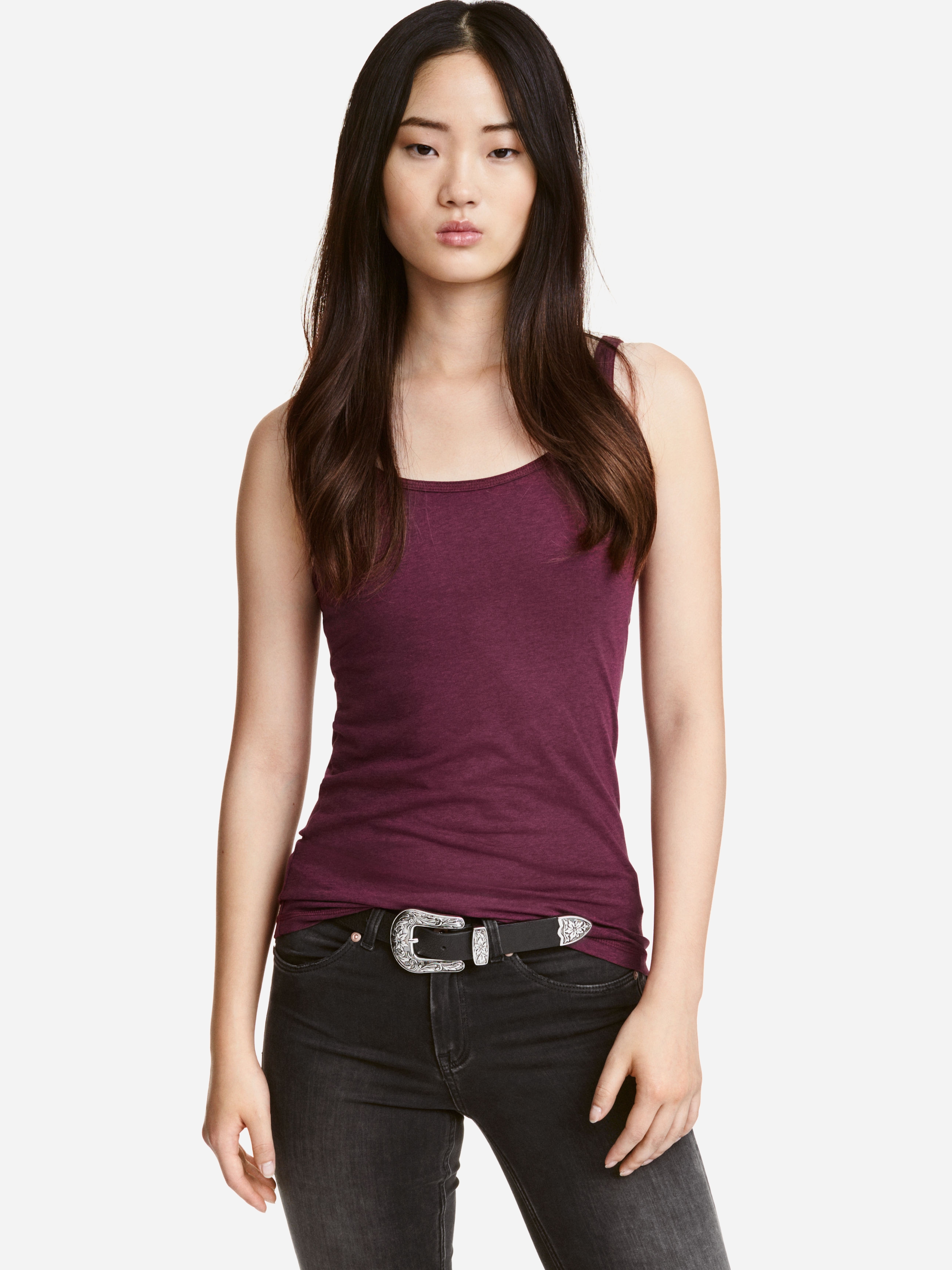 

Майка H&M XAZ039236CZMC  Бордовая, Майка H&M XAZ039236CZMC XS Бордовая