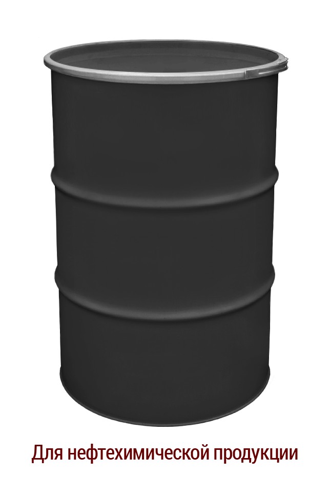 

Бочка металлическая промышленная для нефтехимической продукции BіPOL 1А2 без внутреннего покрытия 212л чёрная 1,0х1,0х1,0 UN 1A2/X320/S