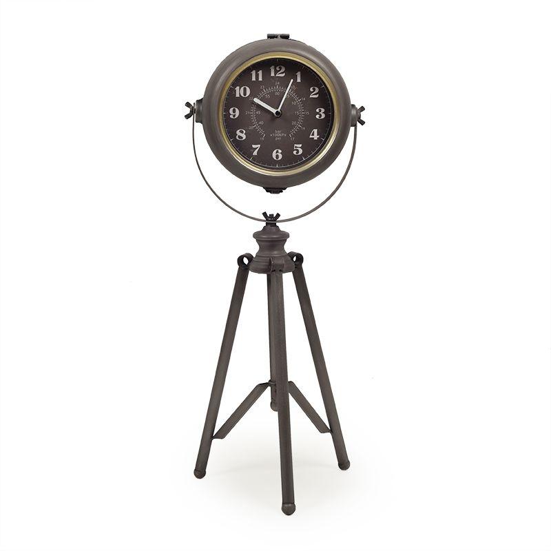 

Часы напольные металлические на треноге Pier Loft Clocks & Co