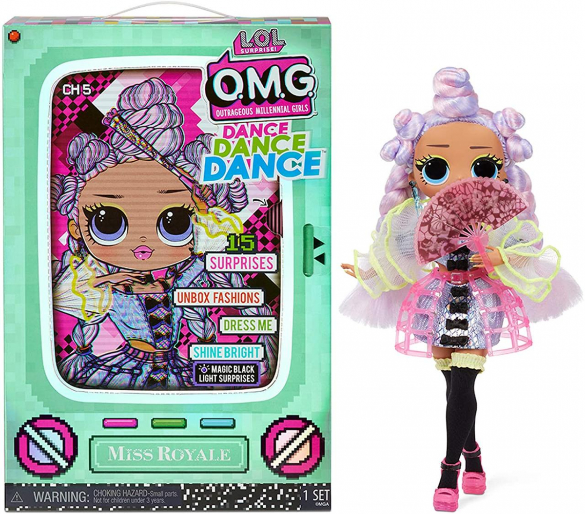

Лялька LOL Surprise OMG Dance Miss Royale Міс Роял (B08FGKY4XH)