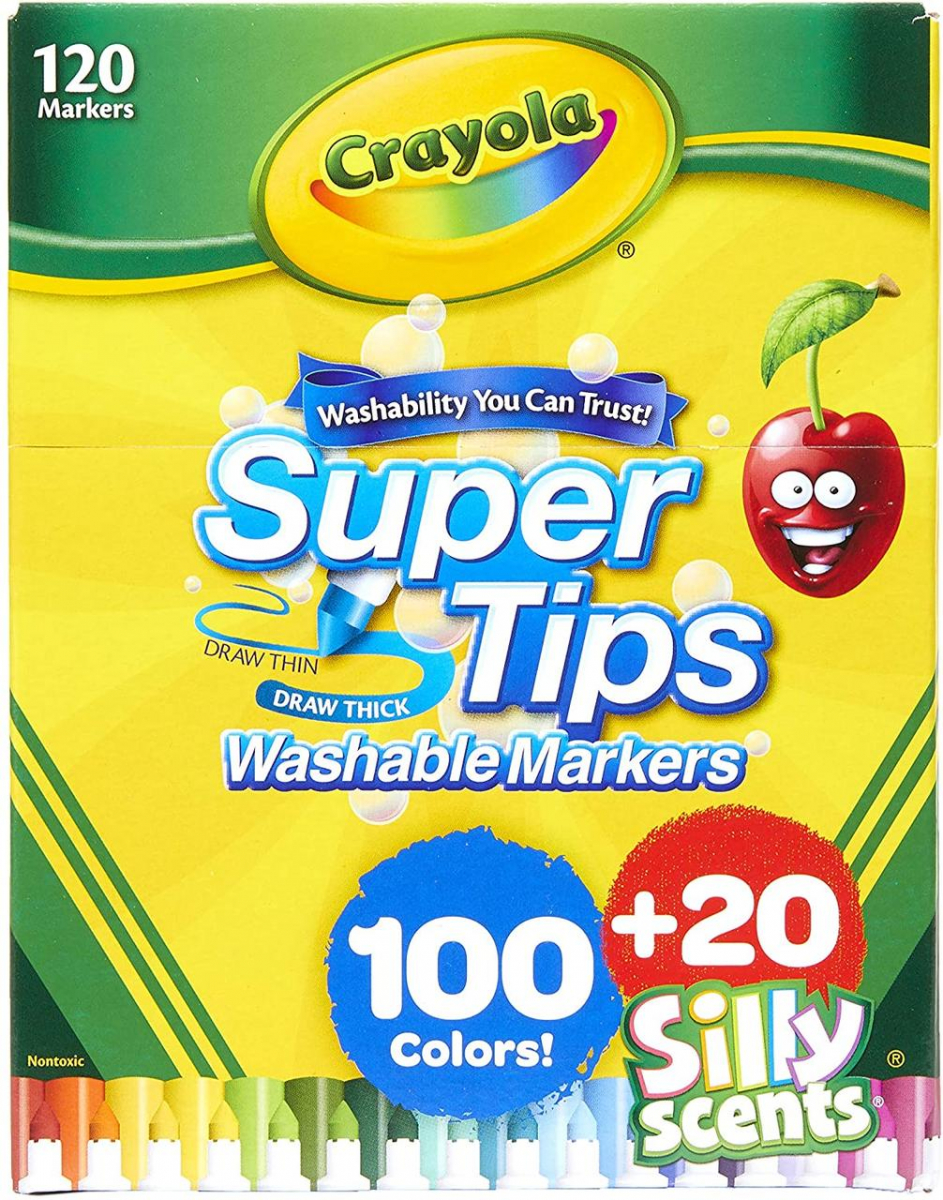 

Набір маркерів Crayola Super Tips washable, 120 шт. (B07VCG365B)