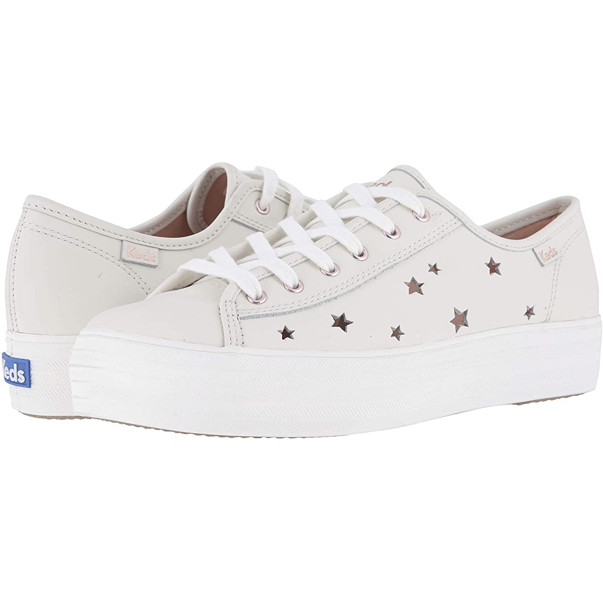 

Кеды женские Keds Triple Kick Star Leather Бежевый 42