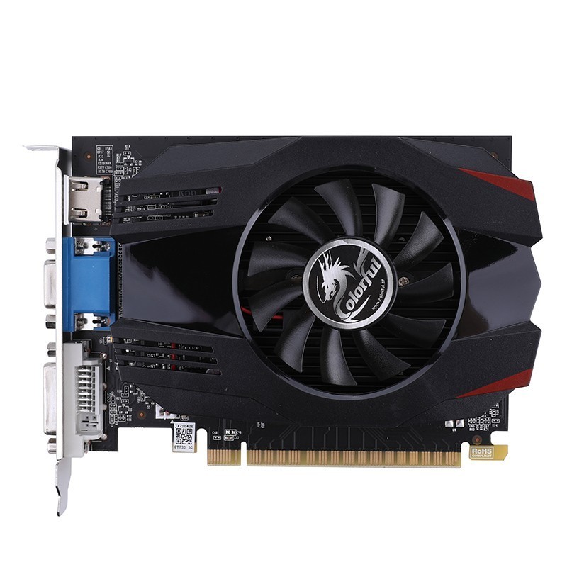 

Відеокарта Colorful, GeForce GT730, 2Gb GDDR3, 64-bit, VGA/DVI/HDMI, 902/1333 MHz (GT730K 2GD3-V)