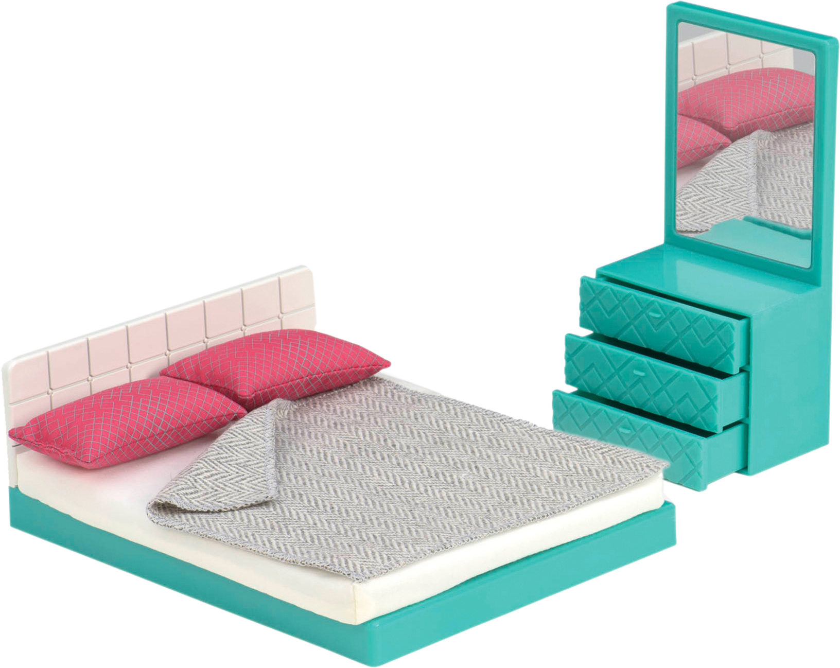 Двуспальная кровать для кукол