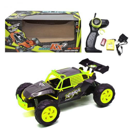 

Машинка на радиоуправлении "Speed Truck", черно-салатовая
