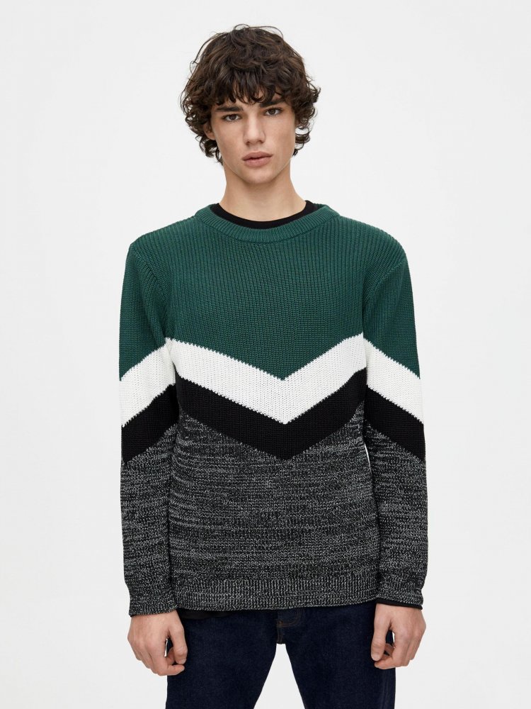 

Джемпер Pull & Bear XAZ239877MMTQ  Зелено-белый с черным, Джемпер Pull & Bear XAZ239877MMTQ M Зелено-белый с черным