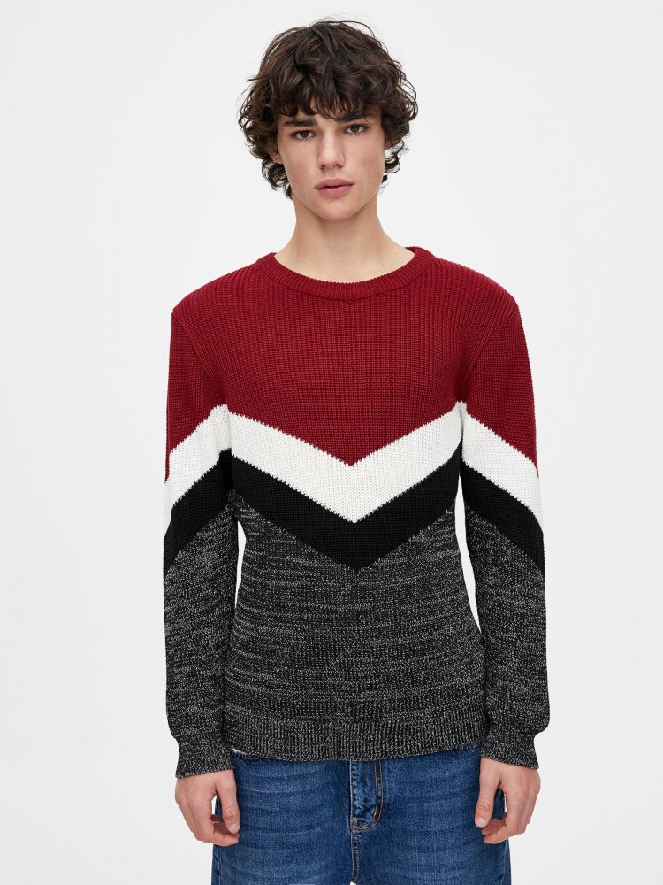 

Джемпер Pull & Bear XAZ260626RGIG  Бордовый, Джемпер Pull & Bear XAZ260626RGIG S Бордовый