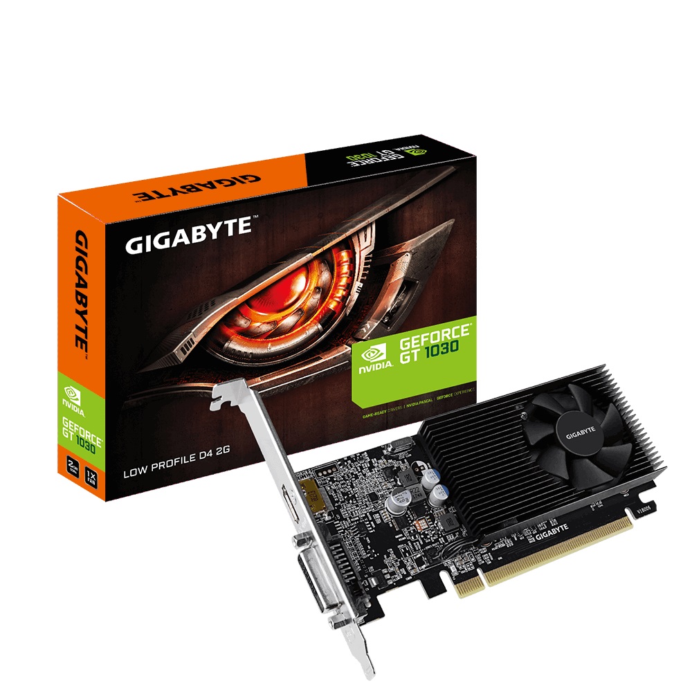 

Видеокарта GF GT 1030 2GB GDDR4 Low Profile Gigabyte (GV-N1030D4-2GL)