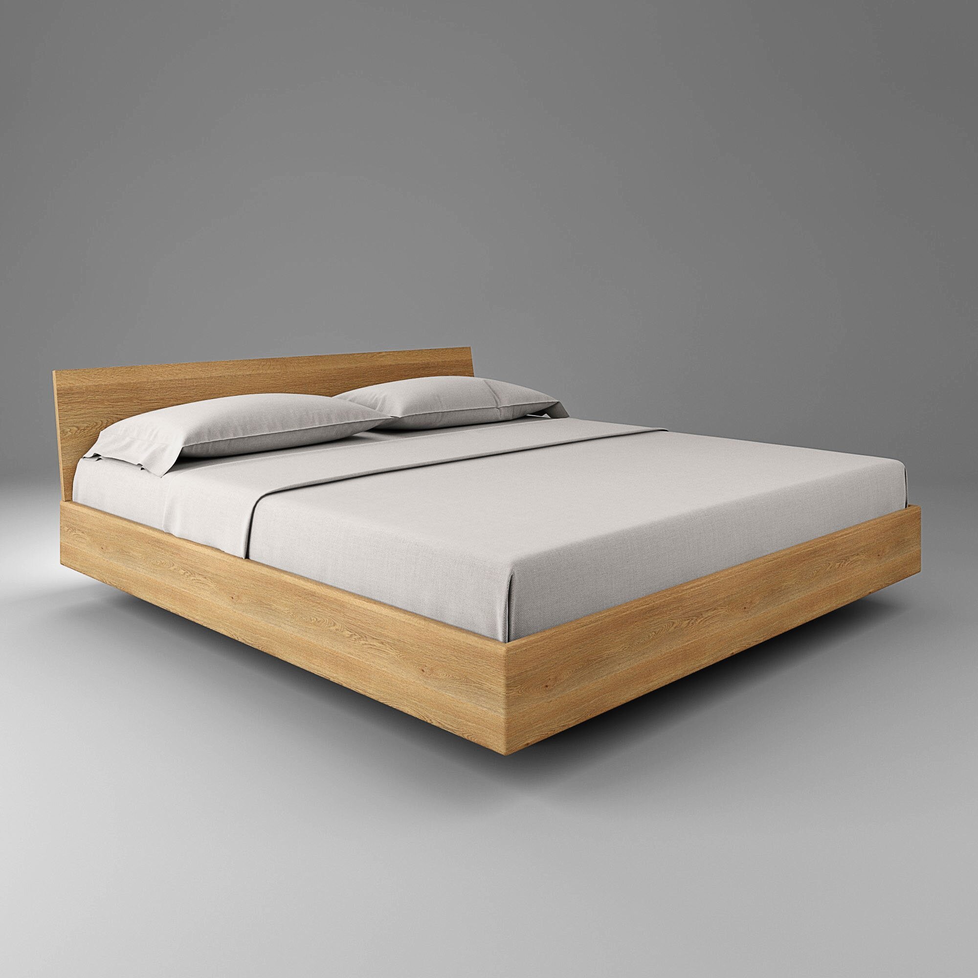 

Двуспальная кровать из массива дуба HBMart MINIMAL-I 180x190 см (hbm01-036-8)