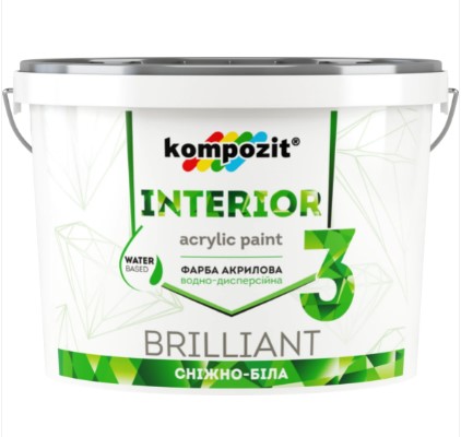

Краска интерьерная Kompozit INTERIOR 3 14кг
