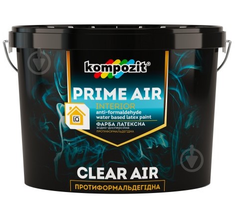 

Краска интерьерная Kompozit PRIME AIR противоформальдегидная 0,9л