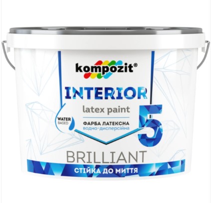 

Краска интерьерная Kompozit INTERIOR 5 14кг