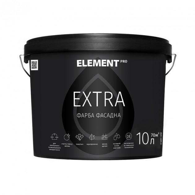 

Фасадная краска ELEMENT PRO EXTRA 10 л белая