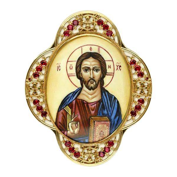 

Накладка на митру серебряная Спаситель Фамильные Драгоценности арт.2.7.0132С