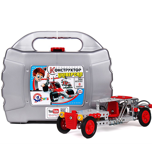 

Конструктор металлический "Универсал" 304 детали Технок Техн.3886