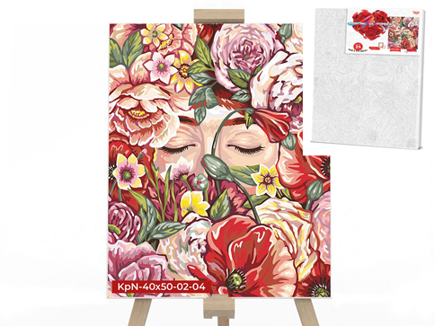 

Креативная творчество "PAINTING BY NUMBERS" 40х50см "Аромат цветов" KpNe-40х50-02-04 Danko Toys