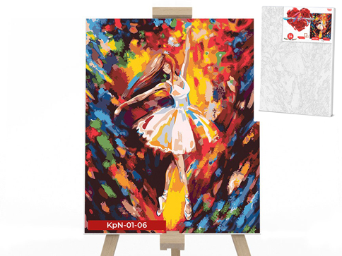 

Креативная творчество Картина по номерам на холсте "Балет" 40х50см KpNe-01-06 Danko Toys