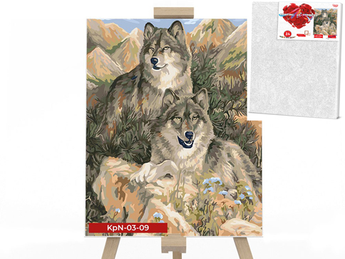 

Креативная творчество "PAINTING BY NUMBERS" 30х40см "Волки" KpNe-03-09 Danko Toys