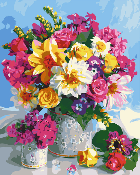 

Картина по номерам ArtCraft "Цветочная радуга" 40x50 см (12114-AC)