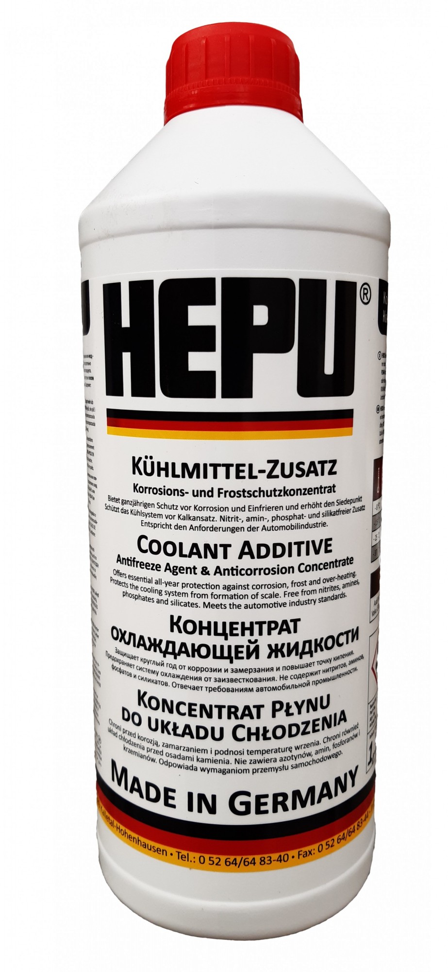 Антифриз концентрат HEPU G12+ червоний 1,5 л – фото, відгуки .