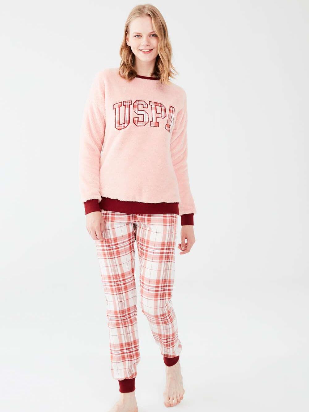 

Пижама U.S. Polo Assn 16651  Лососевая, Пижама U.S. Polo Assn 16651 XL Лососевая