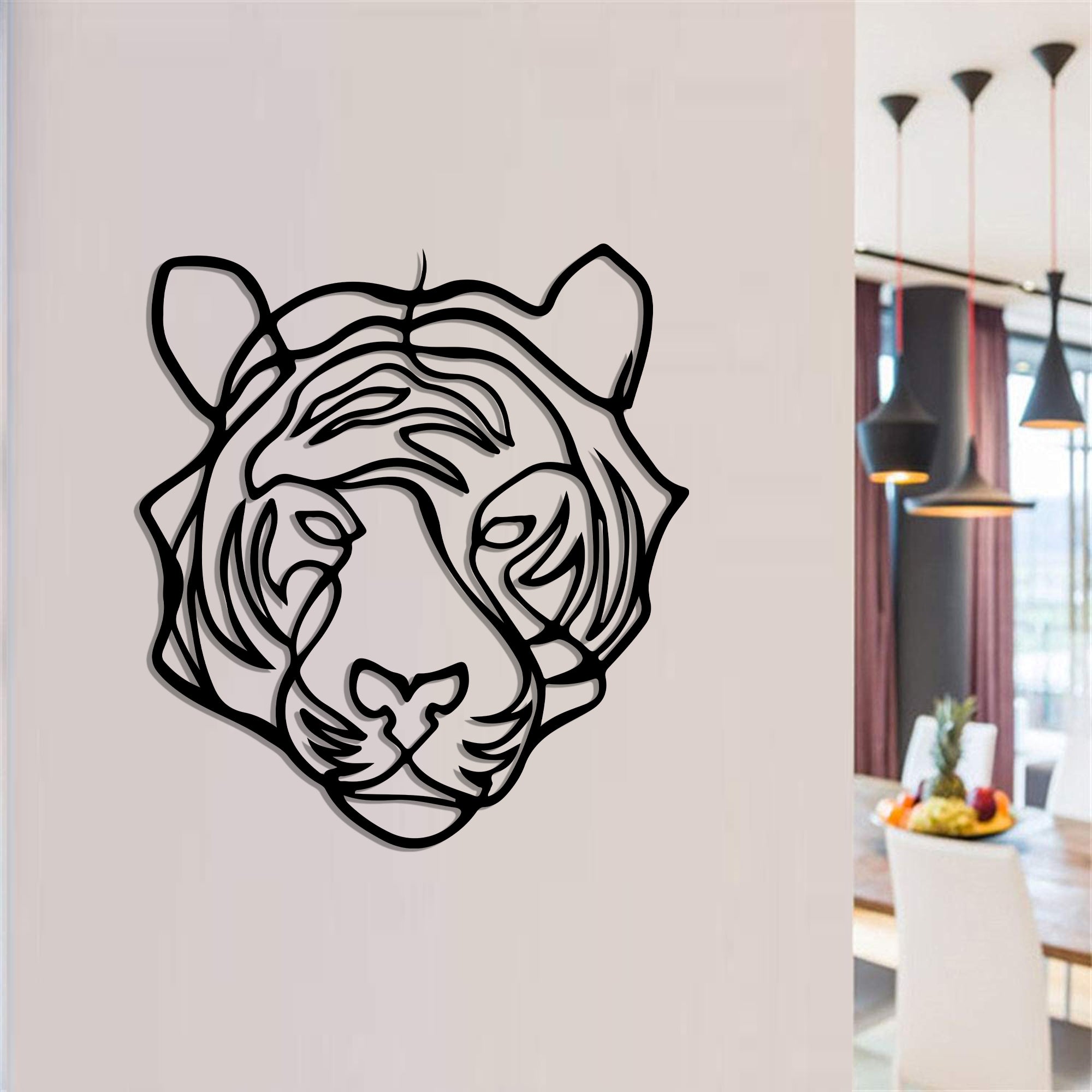 

Деревянная картина "Line Lion" (60 x 55 см)