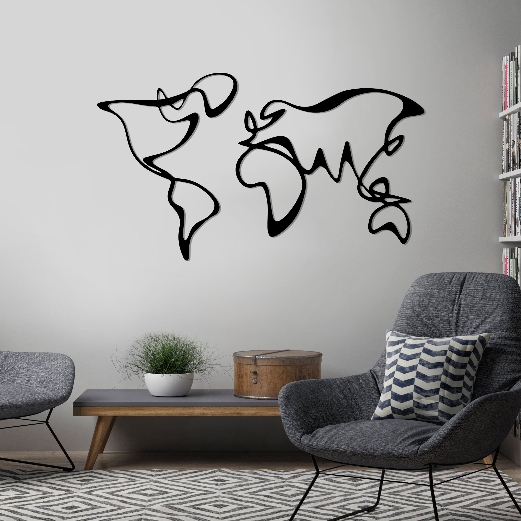 

Деревянная картина "Abstract World" (50 x 29 см)