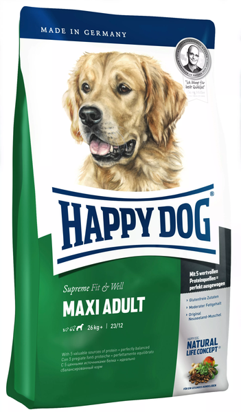 

Happy Dog Fit&Well Maxi Adult Сухой корм для собак крупных пород 4 кг