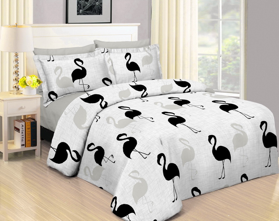 

Постельное белье Woodbury's бязь Пакистан семейный комплект W2048 145х210 Белый с серым