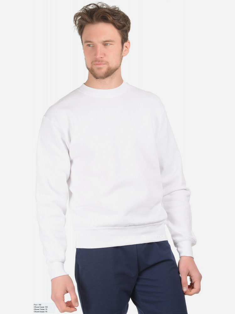 Світшот утеплений чоловічий Fruit of the loom Set-in Sweat 062202030 S Білий від Rozetka на платформі USKIDKA Акція на Світшот утеплений чоловічий Fruit of the loom Set-in Sweat 062202030 S Білий від Rozetka