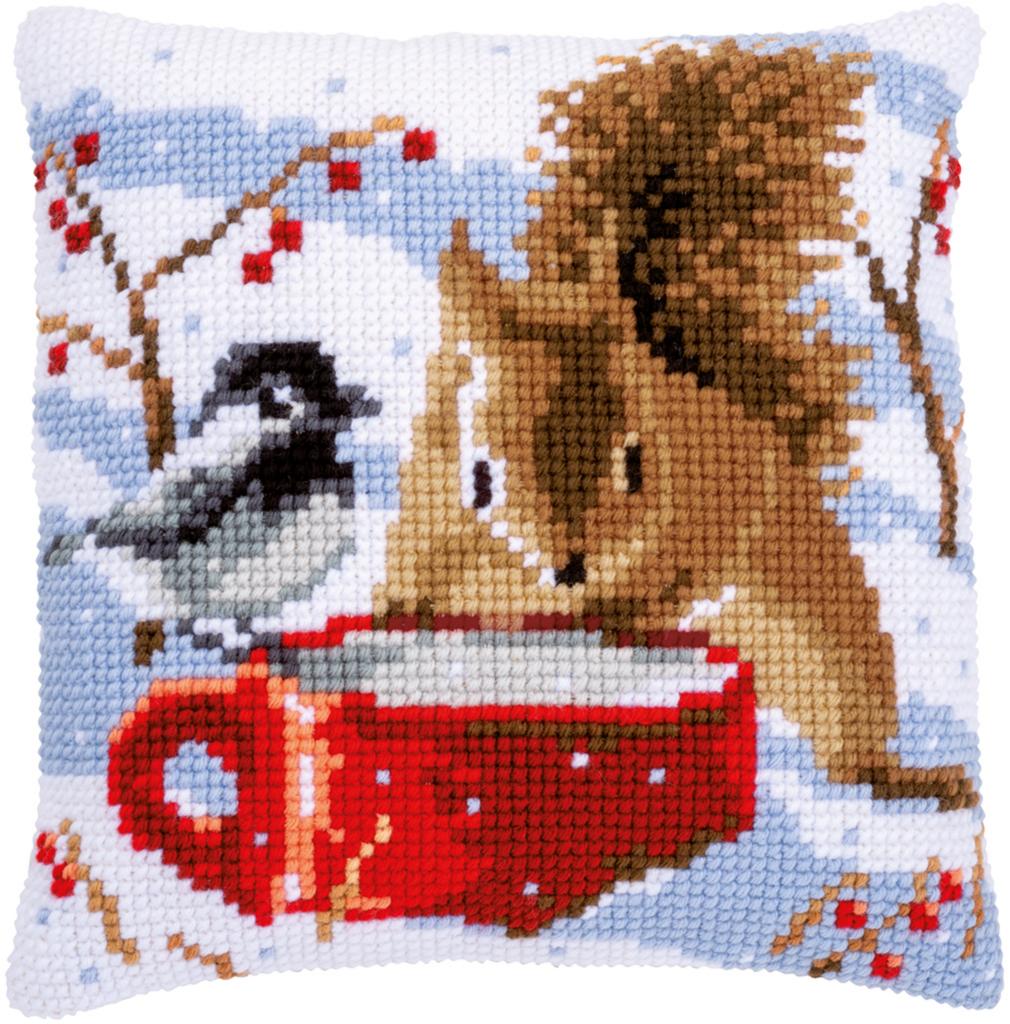 

Набор для вышивания крестом (подушка) Vervaco Squirrel and tit Белка и синица PN-0163871