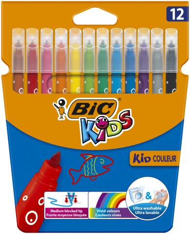

Фломастеры BIC Кід Кулер 12 цветов (bc9202932)