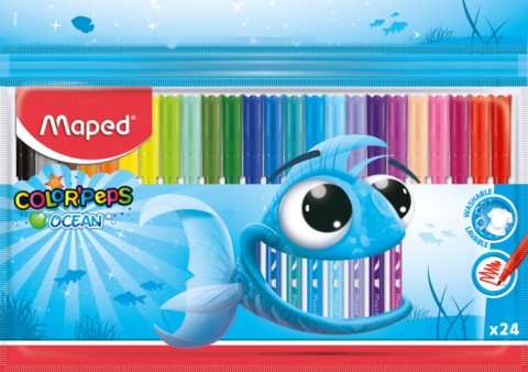 

Фломастеры Maped COLOR PEPS Ocean 24 цветов (MP.845722)