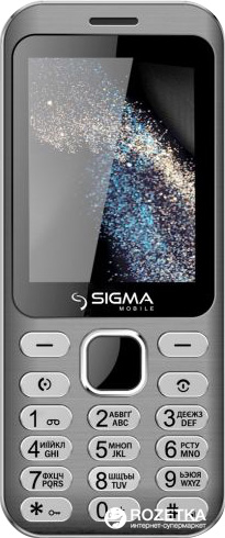 

Мобильный телефон Sigma mobile X-Style 33 Steel Grey